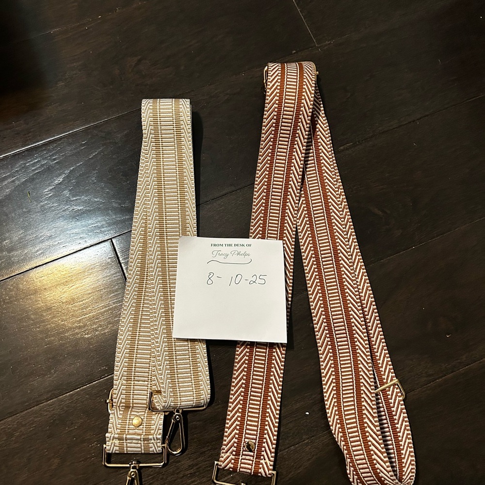 Striped Adjustable Bag Straps